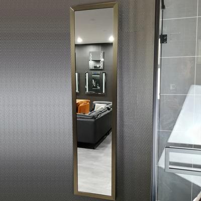 China Factory Customized Enlarging Stainless Steel Metal Aluminum Wall Mirrors FM05 Full Framed Free Standing Full Length Mirror for sale