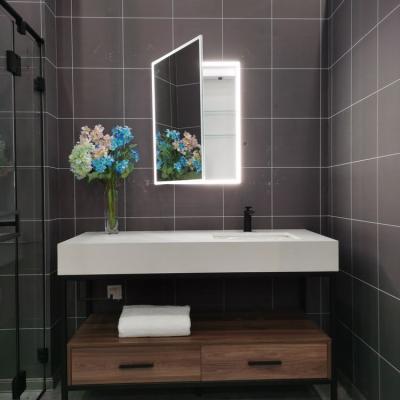 China Hotel Style Modern Wall Mounted Mirror Cabinet Or Household Style Bath Room Bathroom for sale