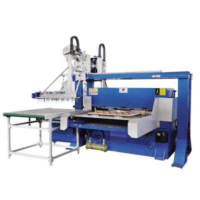 China HG-B100T Blue Vacuum Shape PVC Plastic Tray Cutting Press Machine for sale