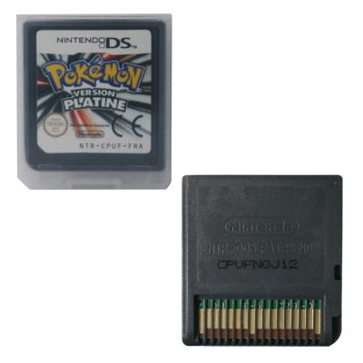 China ABS+Electronics FRA version of pokemon platinum cartridge only for Pokemon video game card for sale