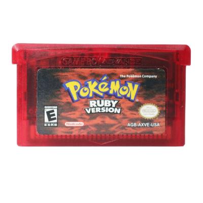 China Hot Selling Red GBA GAME USA Version Pokemon Video Game For Nintendo Game Boy Advance Pokemon GBA Game for sale