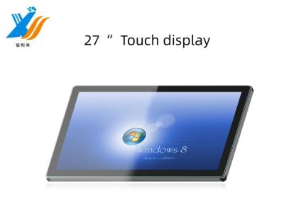 China 27 pulgadas multi-tacto proyectado capacitivo (PCAP) pantalla táctil monitor Personalizar impermeable a aceite Anti-UV AR AG AF pantalla LCD LED monitor Windows Android VGA HDMI para tabletas PC educación industrial en venta