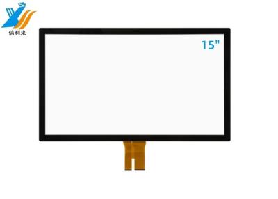 Cina 15 pollici G + G Multi touch screen panel con tecnologia capacitiva personalizzato impermeabile impermeabile all'olio per bancomat istruzione smart home in vendita