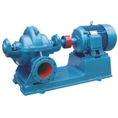 China Large and flood control sewage conveying centrifugal pump with strong suction and low noise stainless steel double suction pump for sale