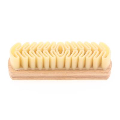 China Shoe rubber cleaning brush etc. eco-friendly wooden care suede shoe grip for sale