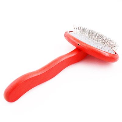 China Viable Massage Grooming Brush Hair Removal Combs Pet Self Cleaning Slicker Pet Airbag Comb for sale