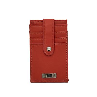 China 2020 High Capacity Portable And Durable Mens Card Case Money Card Holder PU Leather+inner Fasion Polyester Accept Logo Short Customized for sale