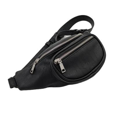 China Water Proof PU Leather Waist Bag Bum Bag Fashion Simple Sport Waist Bag Mini Casual Designers Fanny Pack, Leisure OEM Accept Customized Logo for sale