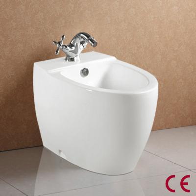 China Modern Hot Sale Design Floor Standing White Glazed CE Approval Ceramic Bidet for sale