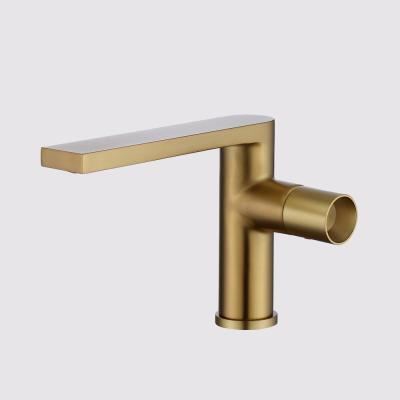 China Aqua Gallery New Arrival Wash Basin Faucets Modern Brass Single Handle Chrome Brass Basin Faucets for sale