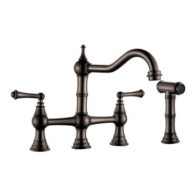 China Thermostatic Faucets Classic Design GLOBE Finished Solid Brass Sink Mounted Kitchen Faucets for sale