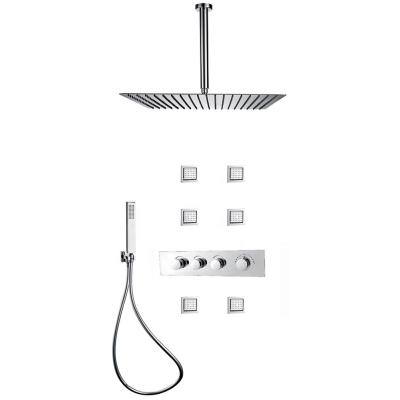 China Without Sliding Bar UPC Approval Shower Mixer With Rainfall Luxury Shower Mixer For Classic Wall Mounted Shower Mixer for sale