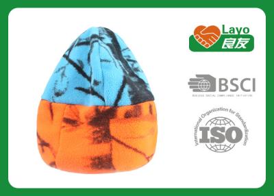 China Outdoor Winter Fleece Hats For Woman / Men Blaze Orange Blue Color for sale