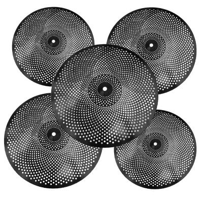 China Beginners Low Volume Black Mute Cymbals Set 14