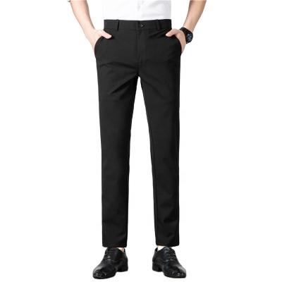 China Viable Drape Long Pants With Small Feet Straight Pants Casual Mens Suit Pants Men for sale