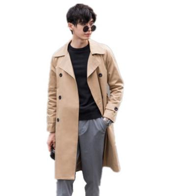 China Autumn Ditch Coat Men's Mid Length Loose Men's Spring Coat Breathable Casual Coat Men And Autumn Jacket for sale