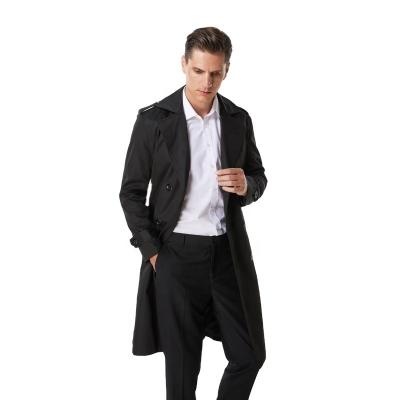 China British Coat Men's Long Coat Mid Length Plus Size Casual Men's Ditch Coat Trend Jacket QUICK DRY for sale