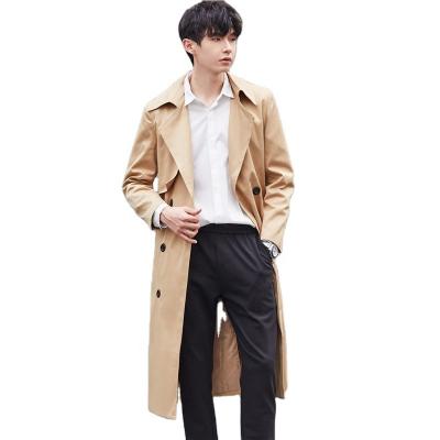 China Anti-wrinkle Trench Coat Men's Plus Size Casual Long Over - The Knee Coat Men's British Style Coat for sale