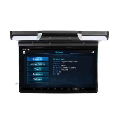 China 17.3 Inch Big Screen Car Or Bus Roof Mount Android 10 OS RGB With USB SD HD-IN AV-IN Flip Down TV Monitor for sale