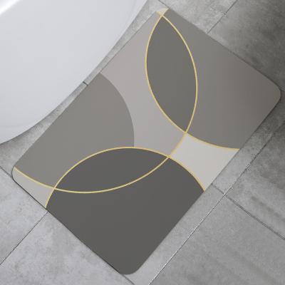 China 2022 Washable Anti Slip Modern Bath Mat Non Slip Diatom Diatom Mat for sale