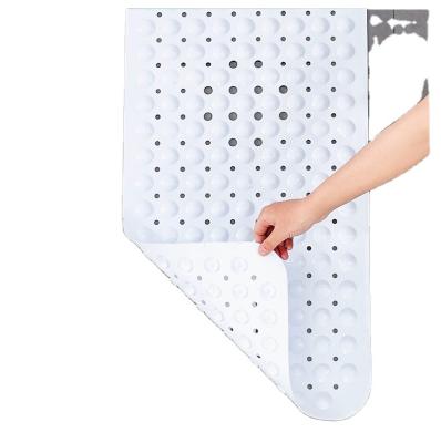 China Clear Bath Mat With Suction Cups PVC Slip Bathroom Floor Shower Non Washable Bathtub Anti Slip for sale