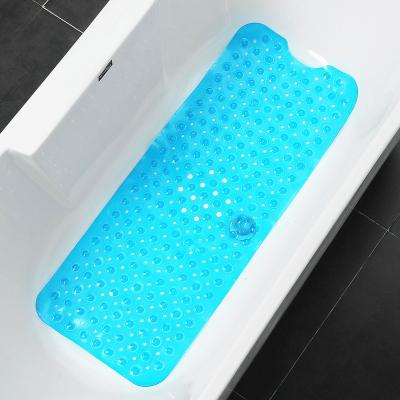 China Washable Round Bathroom PVC Environmental Protection Mat Household Shower Room Bathroom Non-slip Massage Mat for sale