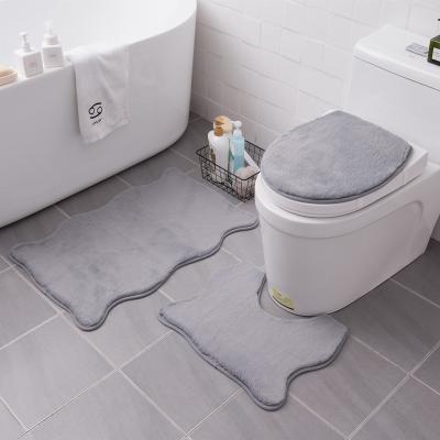 China 2020 New Rabbit Fur Rug Durable Warm Anti-slip Fur Blanket Amazon Bestseller For Bathroom Bath Mat for sale