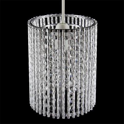 China Modern Crystal Light Shade For Ceiling Pendants Chrome Frame Chandelier Droplets Shade for sale