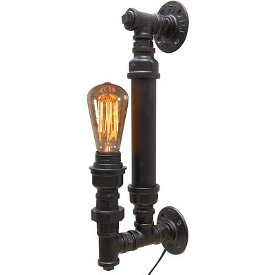 China Rustic Industrial Vintage Steampunk Water Pipe Wall Light Up or Down Light for sale