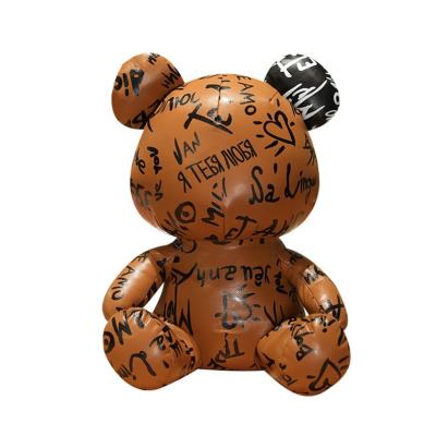 China Plush Made In China Top Quality Product Popular Custom Graffiti Bear And Rabbit Plush Toy Manufacturer for sale