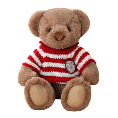 China Popular Product New Plush Price Appropriate Design Dressed Bear Low Moq Stuffed Plush Toys for sale