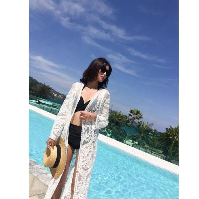 China Anti-Static Custom wholesale mesh design hollow-out bikini beach dress skirt blouse for sale