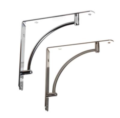 China Bending Decorative Metal Shelf Brackets Hot Galvanized Steel 222 * 222mm for sale