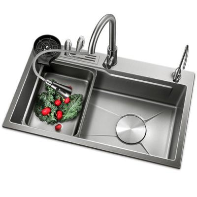 China Nano Kitchen 304 Stainless Steel Handmade Small Sink Single Tank Undercounter Basin Sink Wholesale From China Factory for sale