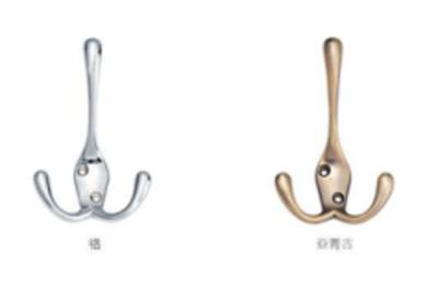 China Gold Color Wall Clothes Hook New Coat Hook Bathroom Shower Hooks for sale