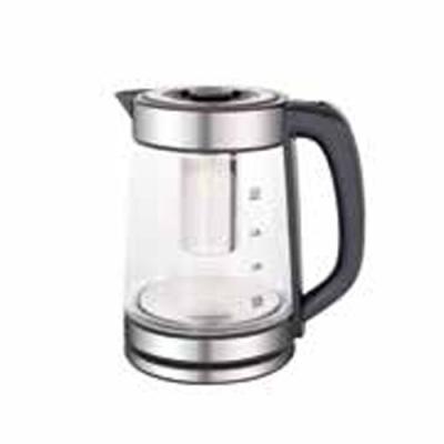 China 1.8L glass hot electric glass kettle with blue light boiling automatically power off function for sale