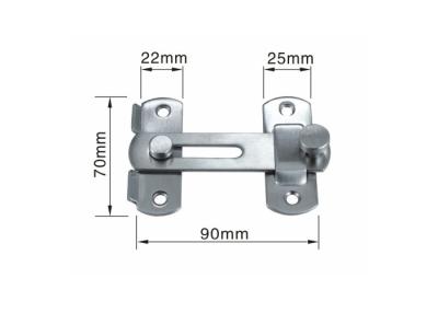 중국 Ss304 자물쇠 래치 간단한 현대 작풍 소형 70x22mm 판매용