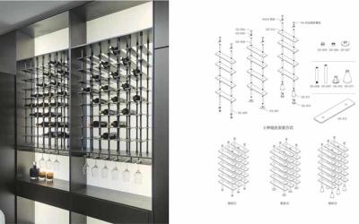 China Mobiliário de gabinete de honeycomb de alumínio preto quarto sala de estar armários de armazenamento à venda