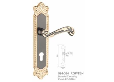 China European Zinc Alloy Door Handle , 85mm Popular Kitchen Door Handles Gold Plated for sale