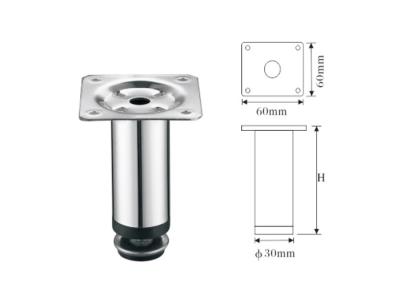 중국 조정가능한 현대 소파 다리, 스테인리스 현대 가구 다리 유행 작풍 판매용