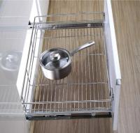 China Stainless Steel Pull Out Wire Drawer Basket Modern Kitchen Decor Accessories for sale