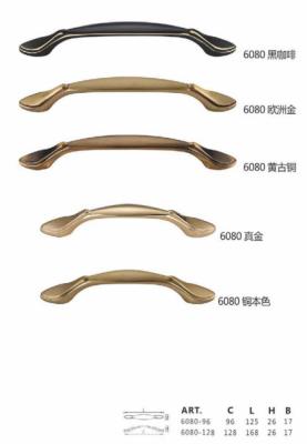 China Furniture Hardware Wardrobe Cabinet Brass Handles Modern Style for sale