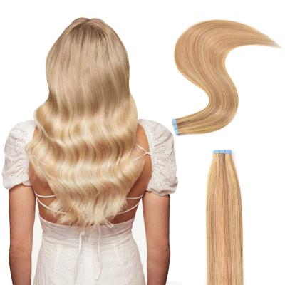 China Factory Price Hot Selling BSM Straight Russian Virgin Hair Natural Remy Straight Human Tape Hair Extensions In High Quality for sale