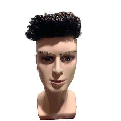 China Factory Direct Sale Straight Injected Lace Toppers Replacement Hair System 100% Swiss Hair Toupee For Men Wigs for sale