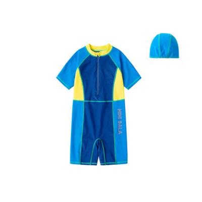 China 1 Piece Most Popular Short Sleeve Baby Swimwear Kids All-in-One Swimsuit Breathable For Sale for sale