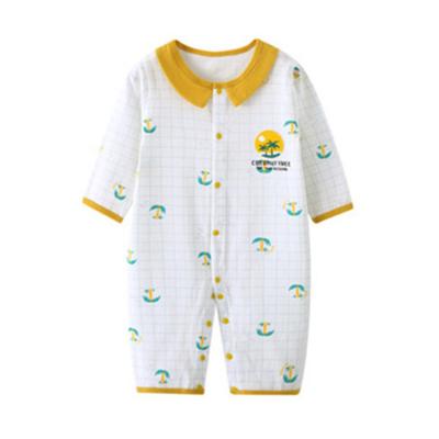 China Cotton China Manufacturer Spring And Autumn Cotton Soft Newborn Baby Climbing Clothes For Sale for sale