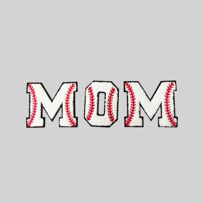 China Viable Factory Custom Wholesale Mother's Day Clothes MOM Patches Parent-child Clothing Bag Hats Baseball Chenille Letters for sale