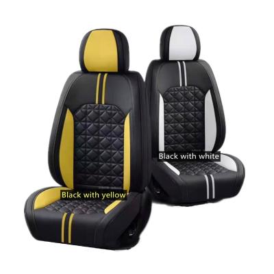 China Sports 9D Luxury Faux Leather Auto Cushion Universal Car Seat Covers for sale