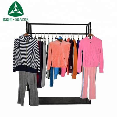 China Fashion New Style /Fit Size Fashion New Style /Fit Size Casual Fashion Used Velvet Used Clothes Sports Clothing Container for sale