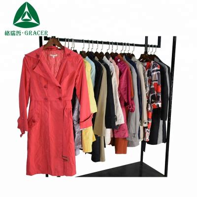 China Fashion New Style /Fit Size Fashion New Style /Fit Size Coat Used Clothing Wholesale Fashion Los Angeles Used Women Clothes In Bullets Korea for sale